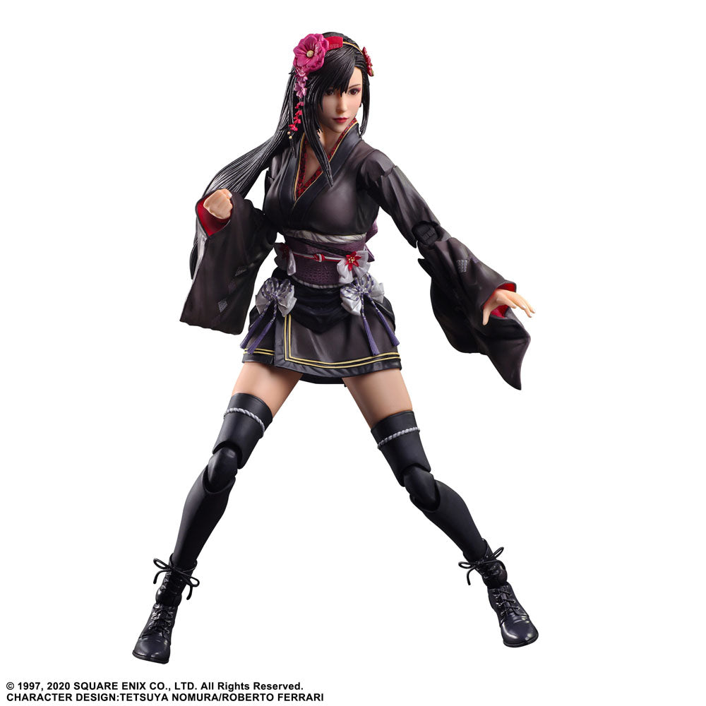 PREORDINE ESAURITO Final Fantasy VII Remake Play Arts Kai Action Figure Tifa Lockhart Exotic Dress Ver. 25 cm
