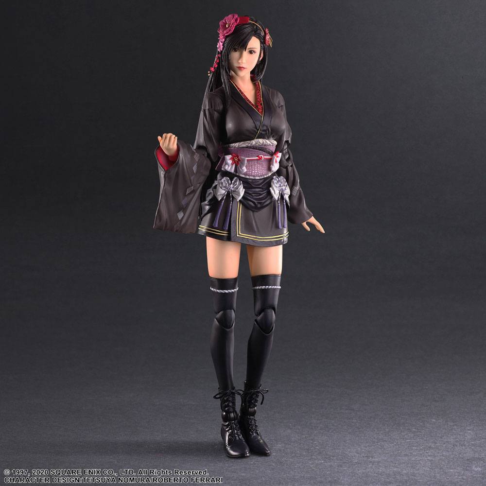 PREORDINE ESAURITO Final Fantasy VII Remake Play Arts Kai Action Figure Tifa Lockhart Exotic Dress Ver. 25 cm