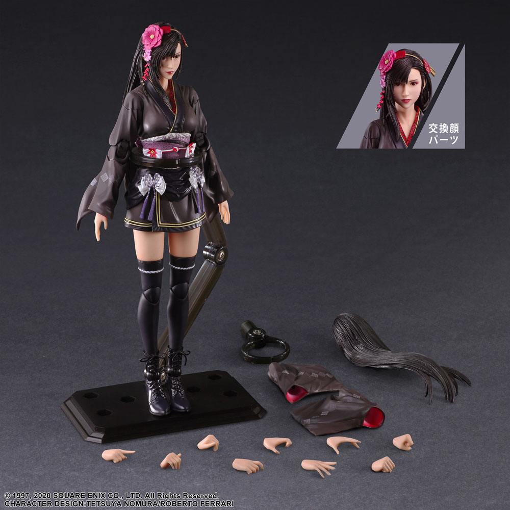 PREORDINE ESAURITO Final Fantasy VII Remake Play Arts Kai Action Figure Tifa Lockhart Exotic Dress Ver. 25 cm