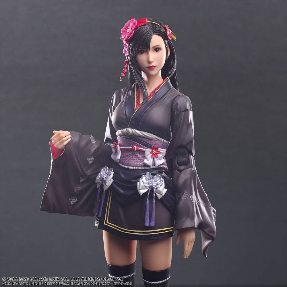 PREORDINE ESAURITO Final Fantasy VII Remake Play Arts Kai Action Figure Tifa Lockhart Exotic Dress Ver. 25 cm