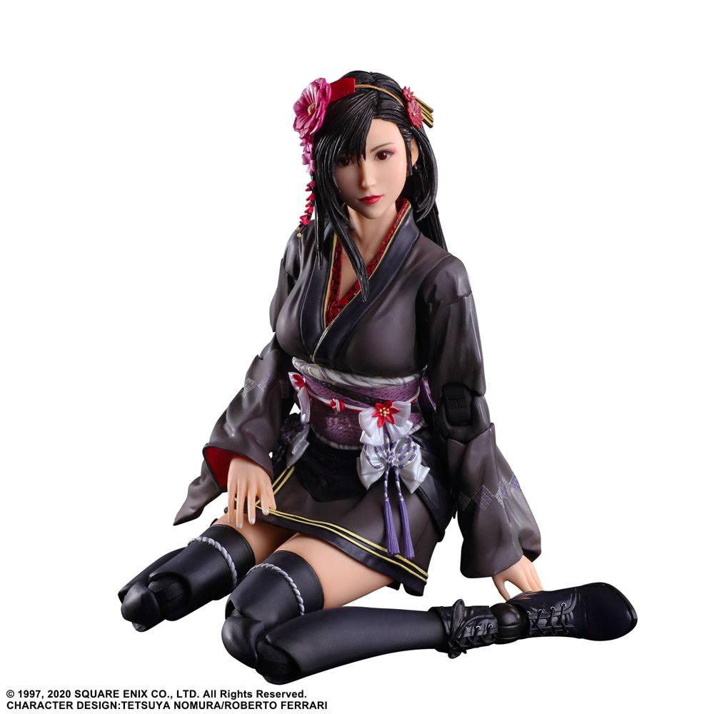 PREORDINE ESAURITO Final Fantasy VII Remake Play Arts Kai Action Figure Tifa Lockhart Exotic Dress Ver. 25 cm