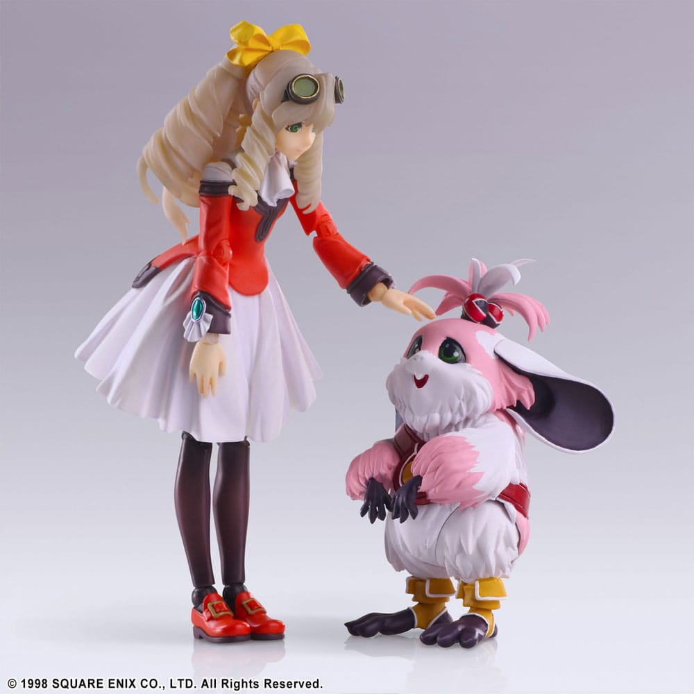 PREORDINE ESAURITO Xenogears Bring Arts Action Figure Maria Balthasar & Chu-Chu 11 cm