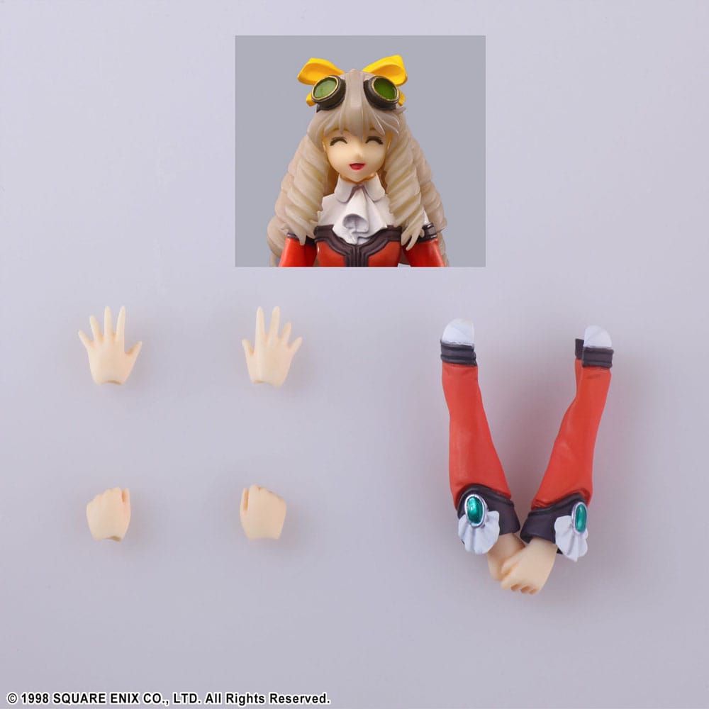 PREORDINE ESAURITO Xenogears Bring Arts Action Figure Maria Balthasar & Chu-Chu 11 cm