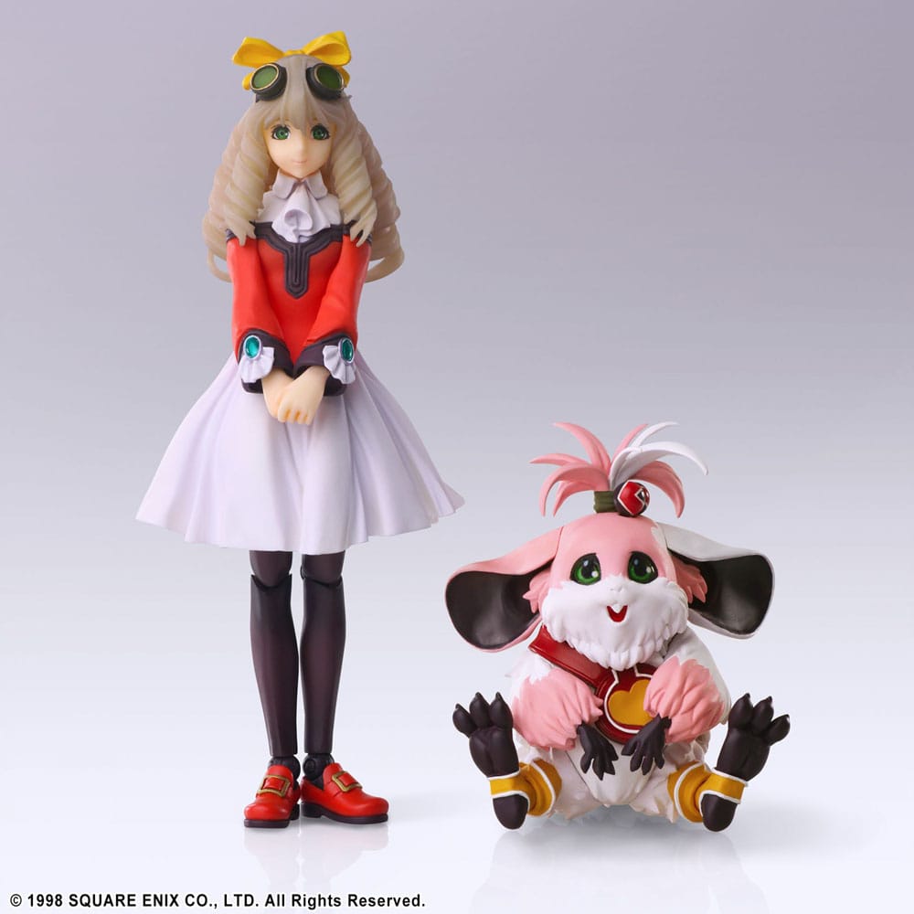 PREORDINE ESAURITO Xenogears Bring Arts Action Figure Maria Balthasar & Chu-Chu 11 cm