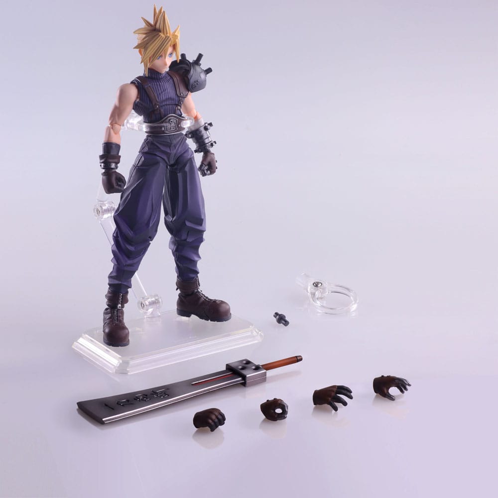 PREORDINE CHIUSO 02/2026 Final Fantasy VII Bring Arts Action Figure Cloud Strife Hardedge Ver. 15 cm (PREORDINE NON CANCELLABILE)