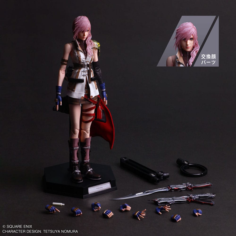 Vorbestellung abgeschlossen 06/2026 Final Fantasy XIII Play Arts Shin Actionfigur Lightning 26 cm