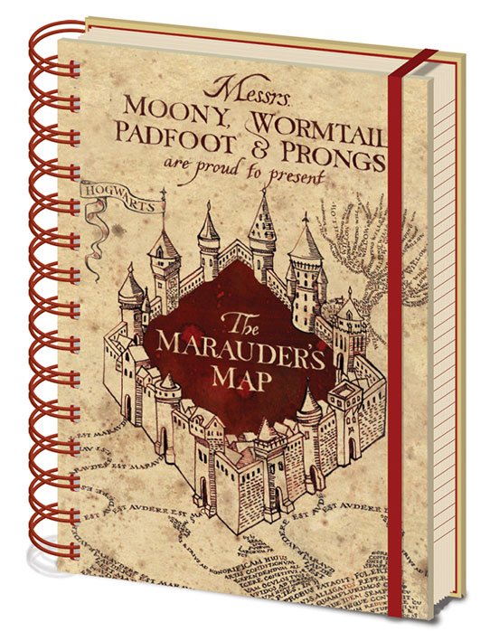 MADE TO ORDER Harry Potter A5 Marauders Map Notebook