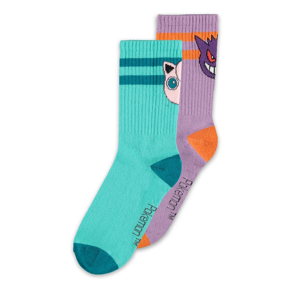 MADE TO ORDER Pokemon Socks 2-Pack Heads Gray 39-42