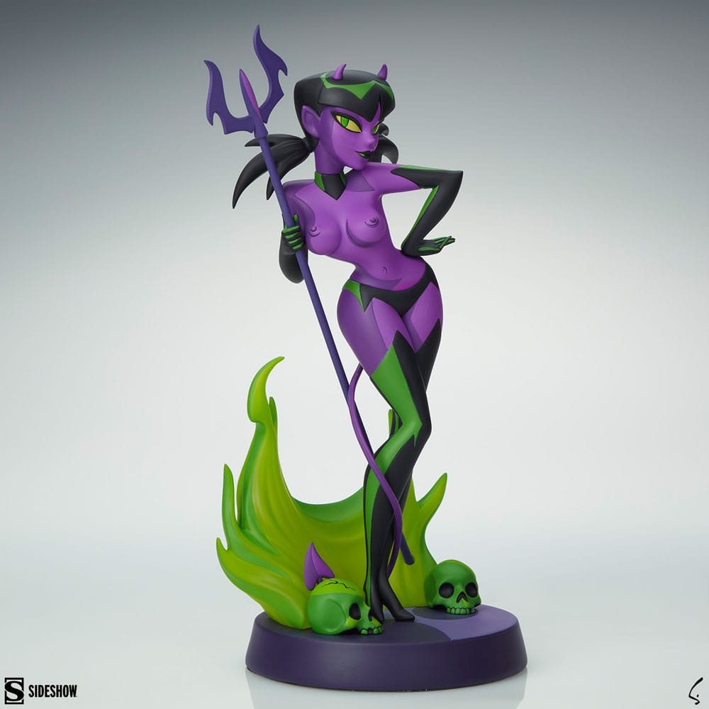 SU ORDINAZIONE Original Artist Series Statue Devil Girl (Purple and Green Variant) 30 cm ESAURITO