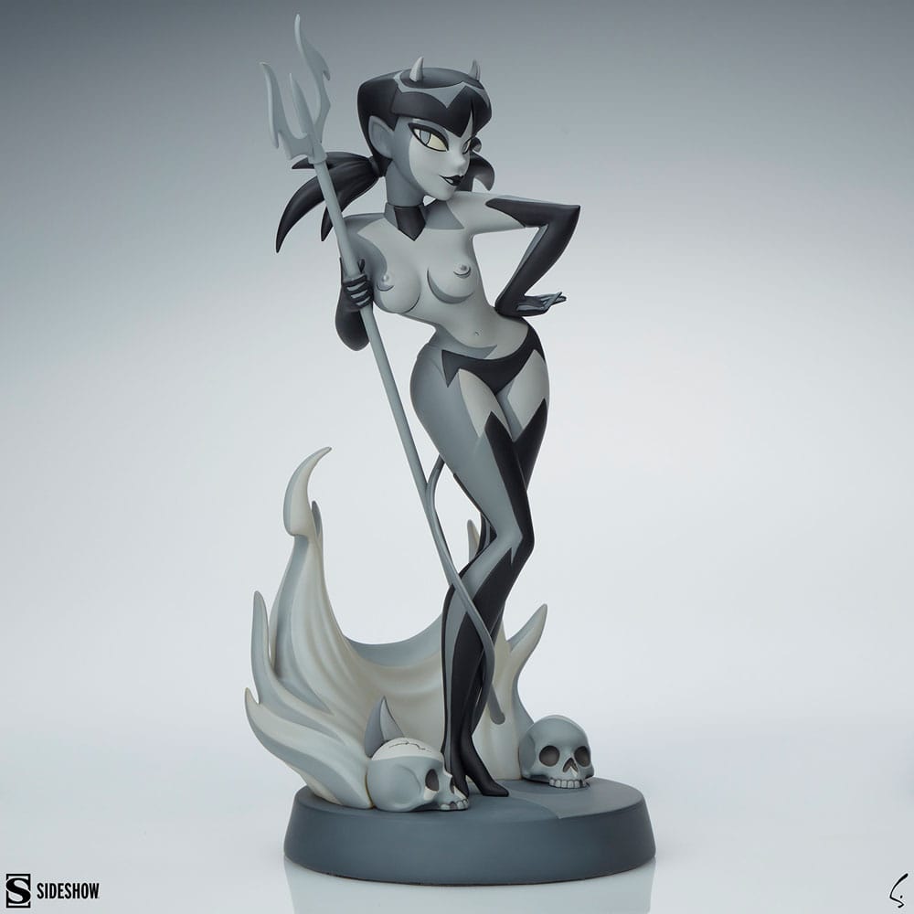 SU ORDINAZIONE Original Artist Series Statue Devil Girl (Black and White Variant) 30 cm ESAURITO