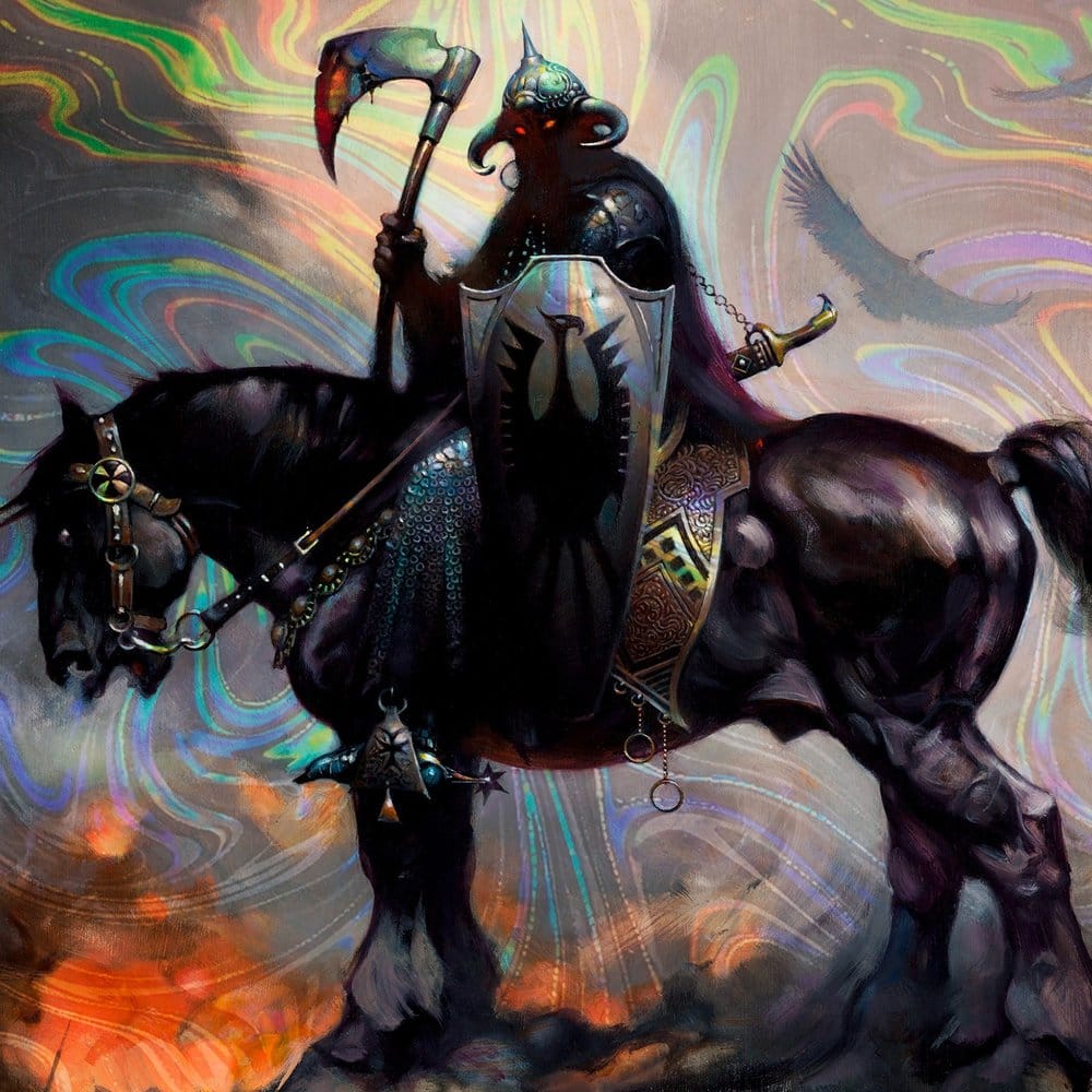 🧪 LAB | PREORDINE+ 01/2027 Frank Frazetta Fine Art Print Death Dealer I Rainbow Lava Holofoil 61 x 41 cm - unframed