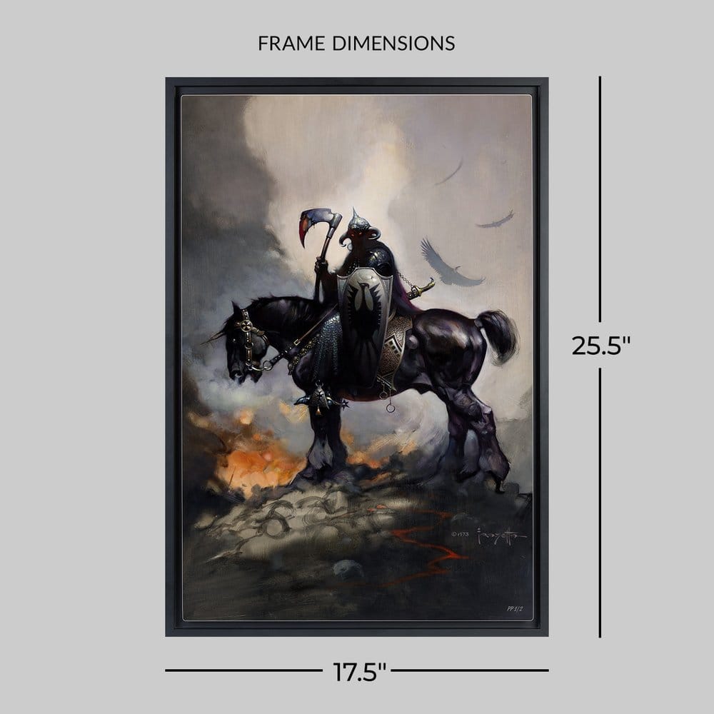 🧪 LAB | PREORDINE+ 01/2027 Frank Frazetta Fine Art Print Death Dealer I Rainbow Lava Holofoil 61 x 41 cm - unframed