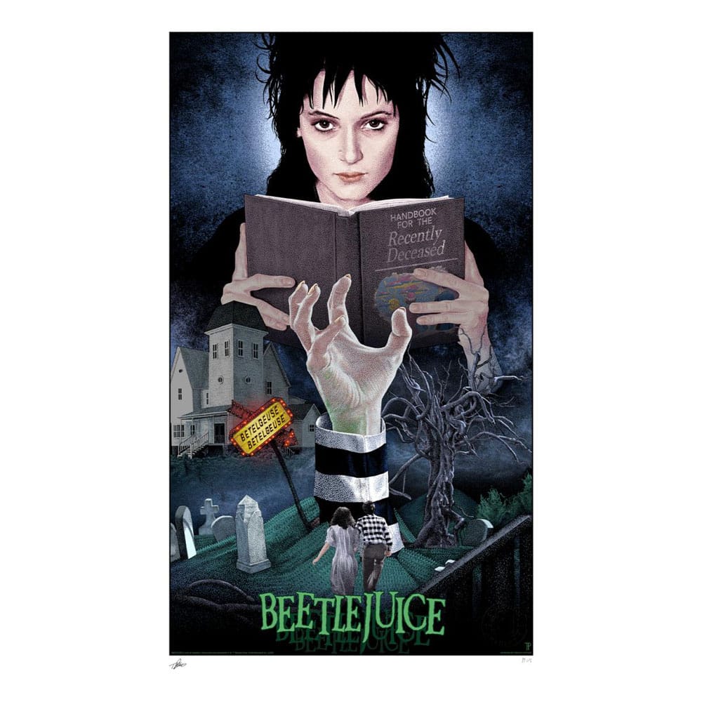 Beetlejuice Kunstdruck – Beetlejuice, Beetlejuice, Beetlejuice! 41 x 61 cm – ungerahmt *SONDERPREIS* AUSVERKAUFT
