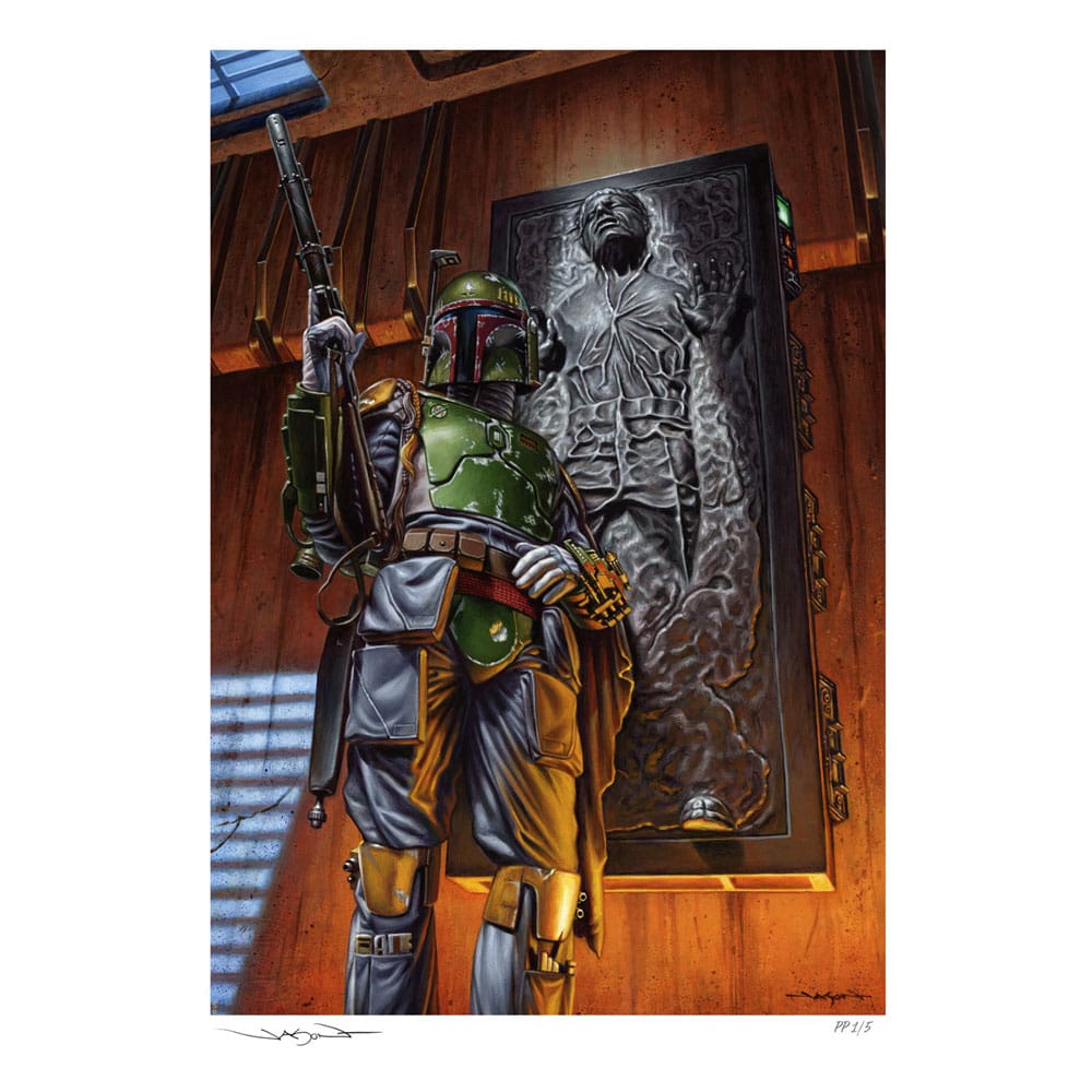 AUF BESTELLUNG HERGESTELLTER Star Wars-Kunstdruck Boba Fett: The Bounty 46 x 61 cm – ungerahmt *SONDERPREIS*