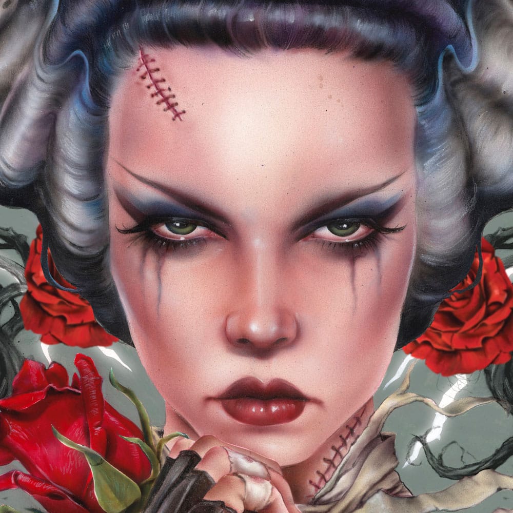 🧪 LAB | SU ORDINAZIONE Bride of Frankenstein Art Print Bride Afterlife by Brian M. Viveros 61 x 41 cm - unframed