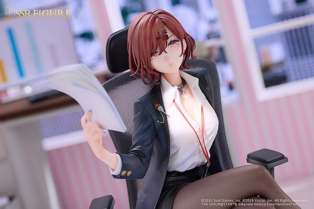 PREORDINE+ 09/2027 The Idolmaster Shiny Colors x Mahjong Soul PVC Figure 1/7 Madoka Higuchi Effortless Work Ver. 21 cm