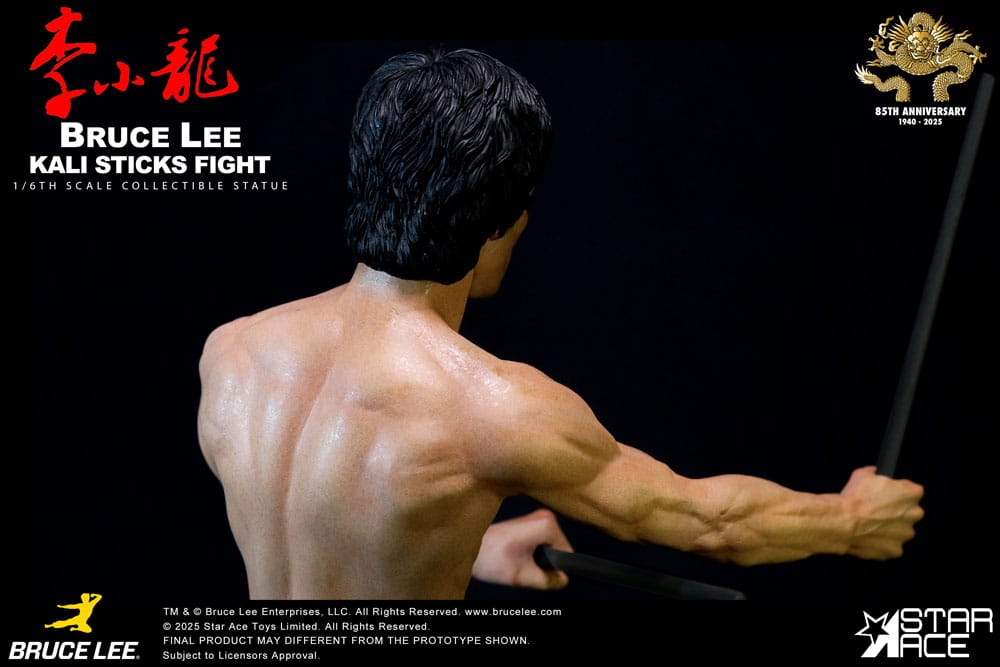 🧪 LAB | SU ORDINAZIONE Enter the Dragon Movie Statue 1/6 Bruce Lee Kali Sticks Fight Normal Basement Version 30 cm