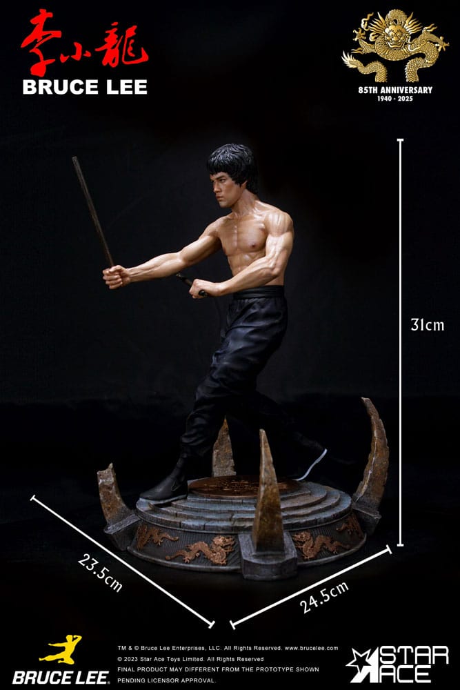 🧪 LAB | SU ORDINAZIONE Enter the Dragon Movie Statue 1/6 Bruce Lee Kali Sticks Fight Normal Basement Version 30 cm