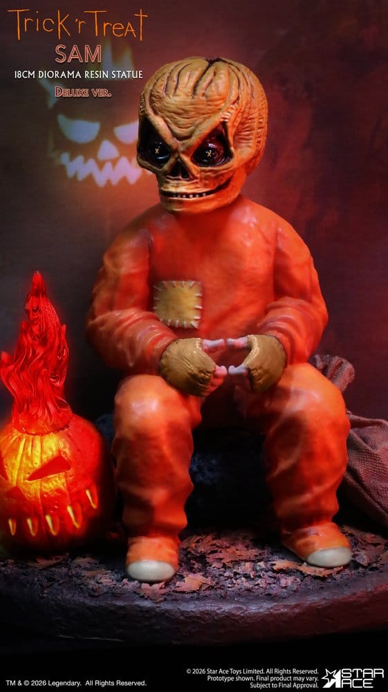🧪 LAB | PREORDINE+ 03/2027 Trick R Treat Diorama Resin Statue Sam DX 18 cm