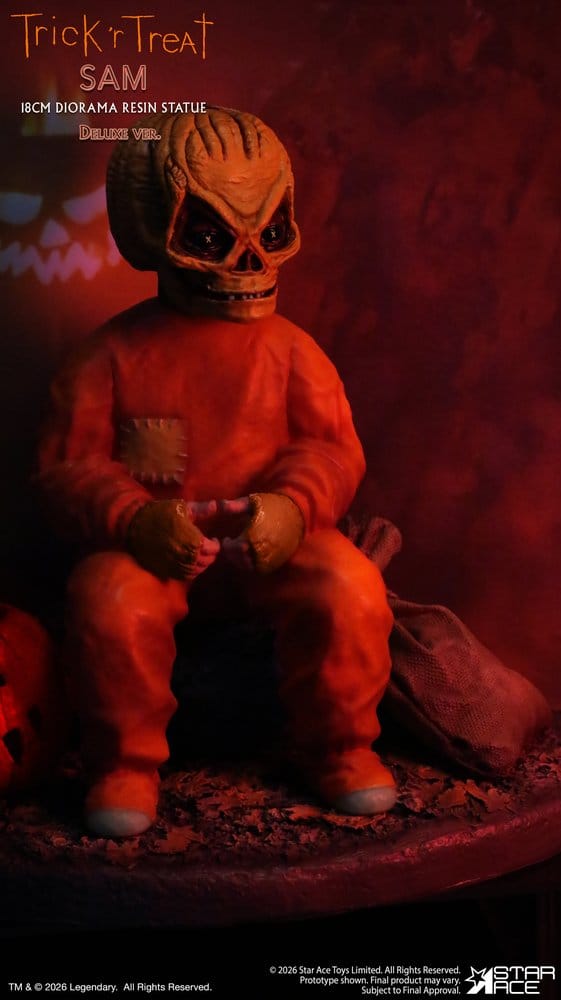 🧪 LAB | PREORDINE+ 03/2027 Trick R Treat Diorama Resin Statue Sam DX 18 cm