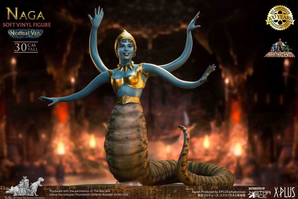 🧪 LAB | PREORDINE+ 01/2027 The 7th Voyage of Sinbad Soft Vinyl Statue Ray Harryhausen's Naga (Snake Woman) 31 cm