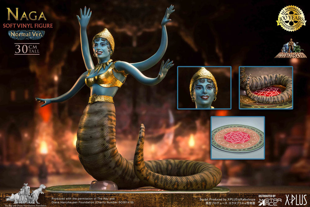 🧪 LAB | PREORDINE+ 01/2027 The 7th Voyage of Sinbad Soft Vinyl Statue Ray Harryhausen's Naga (Snake Woman) 31 cm