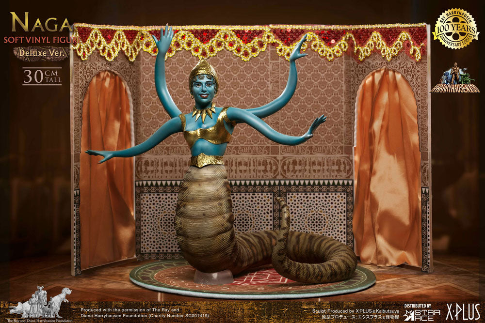 🧪 LAB | PREORDINE+ 01/2027 The 7th Voyage of Sinbad Soft Vinyl Statue Ray Harryhausen's Naga (Snake Woman) Deluxe Version 31 cm