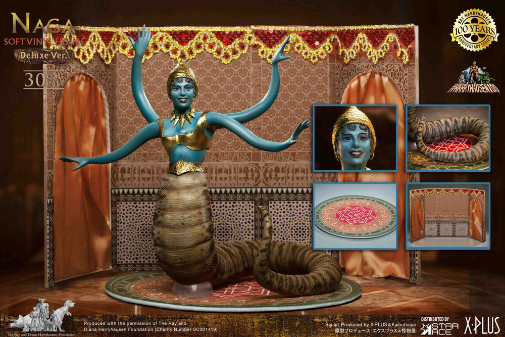 🧪 LAB | PREORDINE+ 01/2027 The 7th Voyage of Sinbad Soft Vinyl Statue Ray Harryhausen's Naga (Snake Woman) Deluxe Version 31 cm