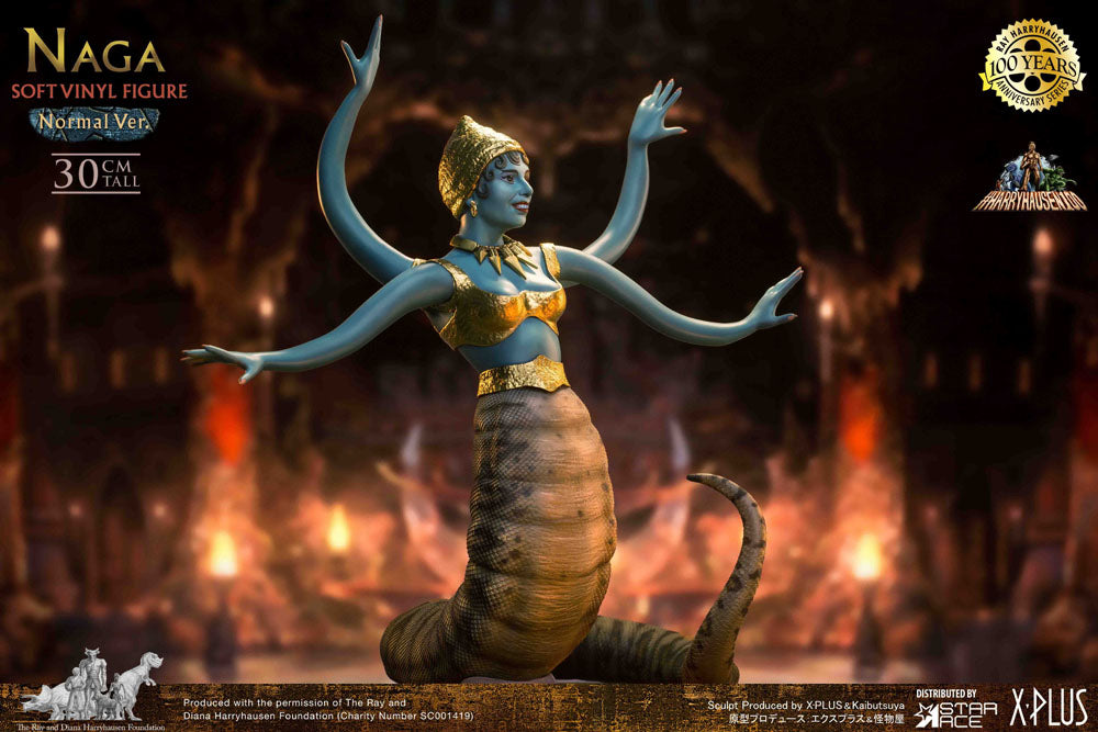 🧪 LAB | PREORDINE+ 01/2027 The 7th Voyage of Sinbad Soft Vinyl Statue Ray Harryhausen's Naga (Snake Woman) Deluxe Version 31 cm