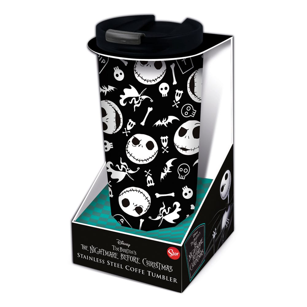 SU ORDINAZIONE Nightmare before Christmas Stainless Steel travel tumbler Jack´s Face