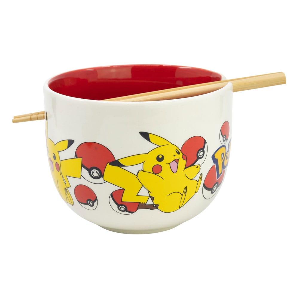 SU ORDINAZIONE Pokémon Ramen Bowl with Chopsticks Face