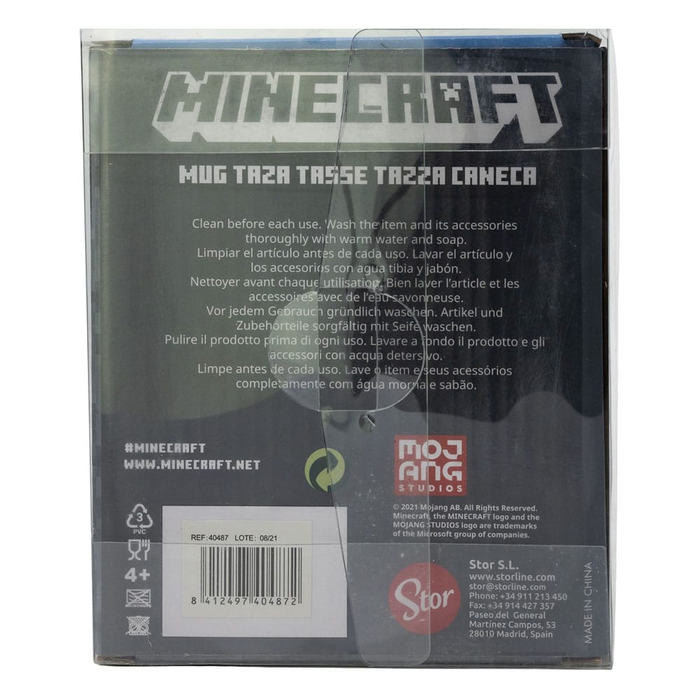 🧪 LAB | SU ORDINAZIONE Minecraft 3D Mug Creeper Face 445 ml