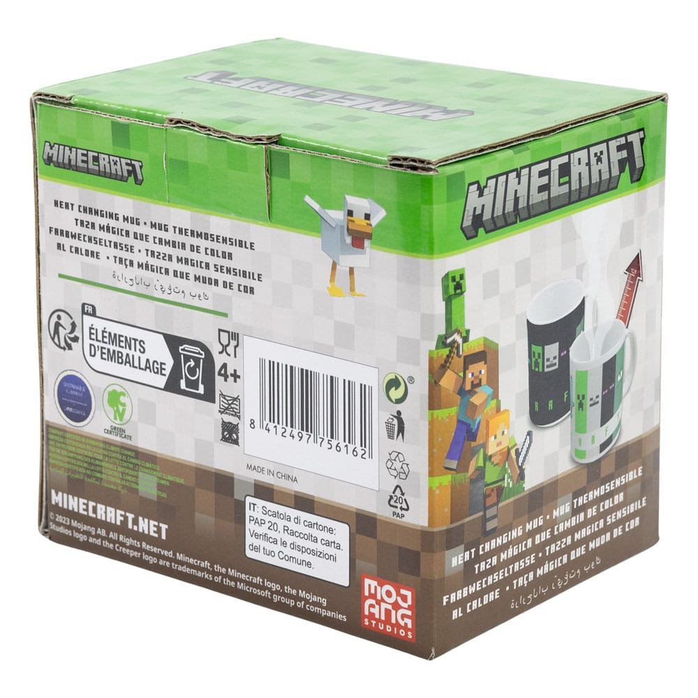 🧪 LAB | SU ORDINAZIONE Minecraft Heat Change Mug Squared Pattern 325 ml     