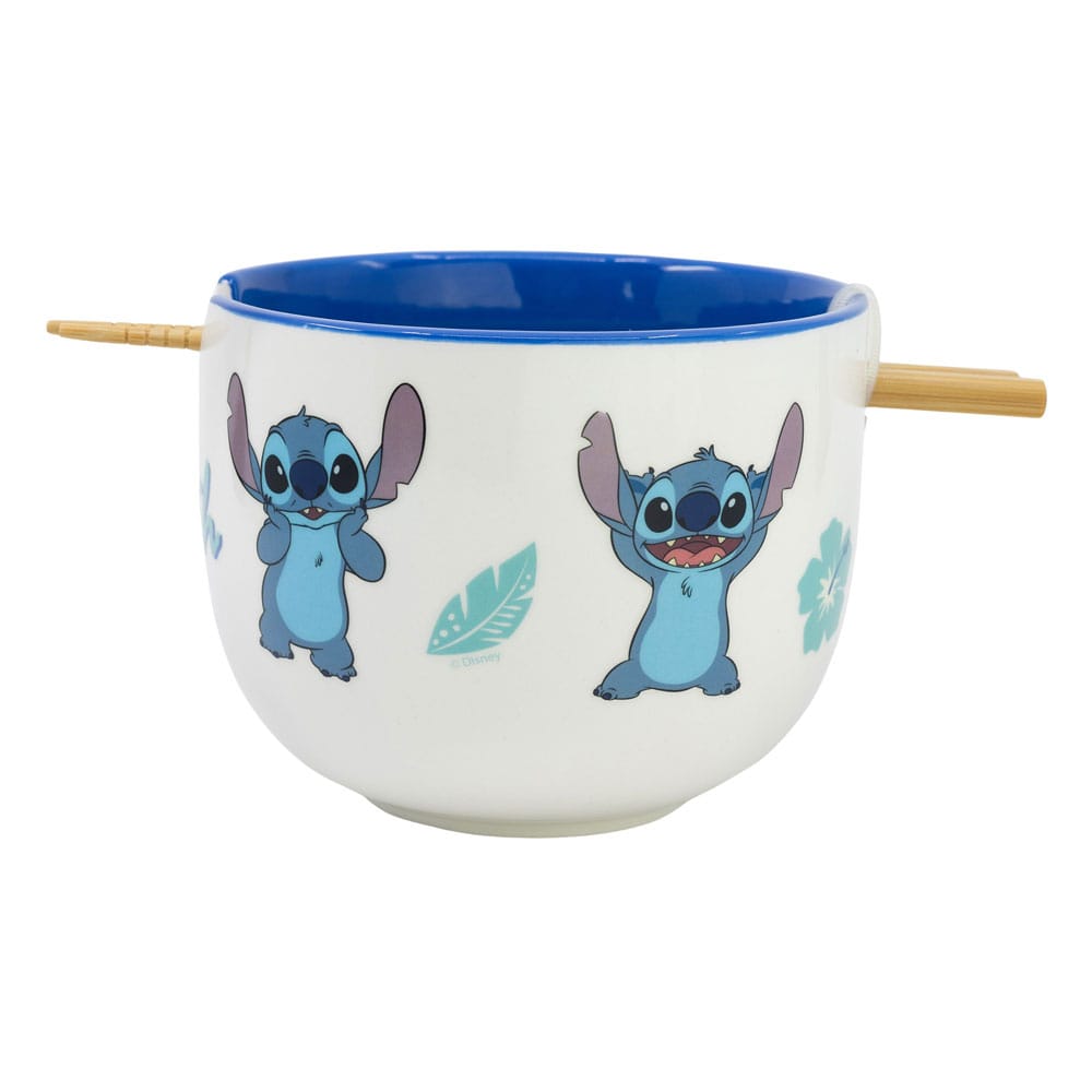 MADE TO ORDER Lilo &amp; Stitch Ramen Bowl with Chopsticks Stitch
