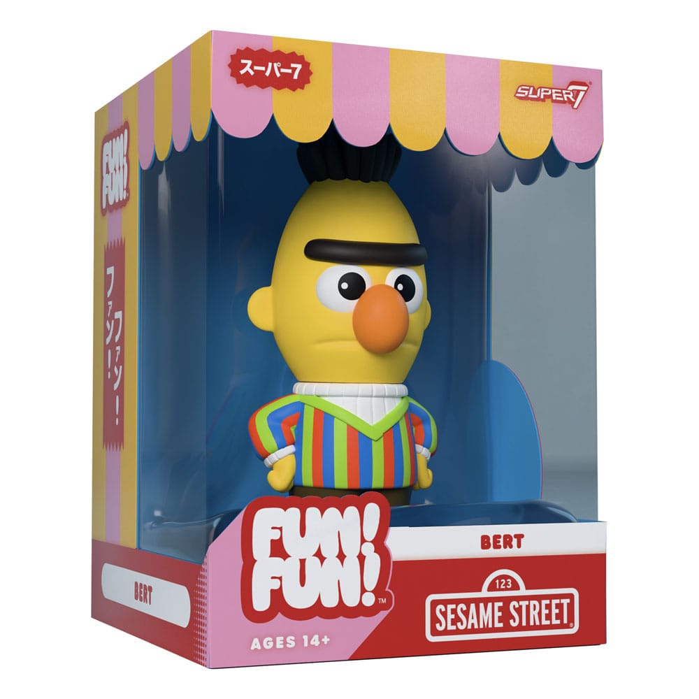 🧪 LAB | SU ORDINAZIONE Sesame Street FUN! FUN! Vinyl Action Figure Wave 02 Bert 13 cm  
