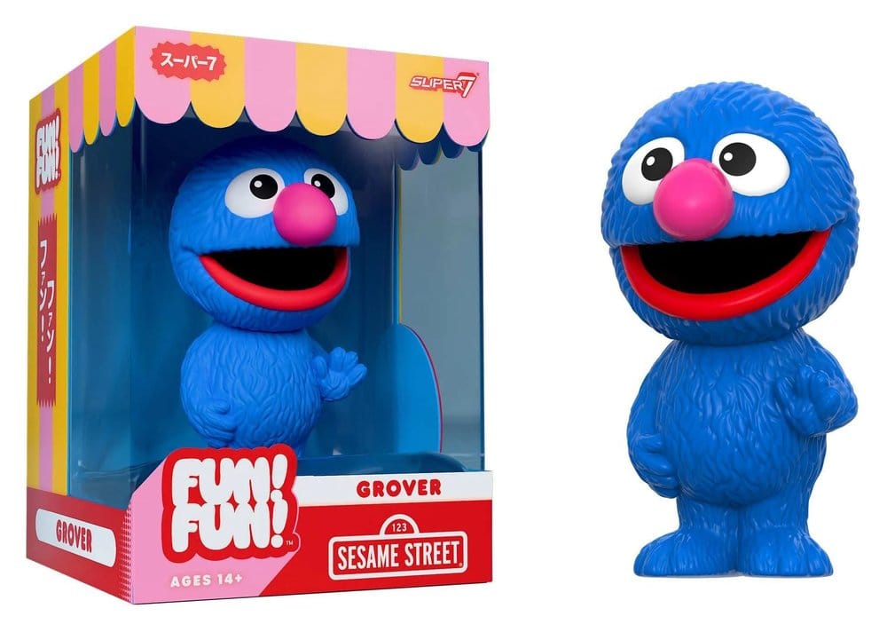 🧪 LAB | SU ORDINAZIONE Sesame Street Fun! Fun! Soft Vinyl Figur Wave 01 - Grover 18 cm