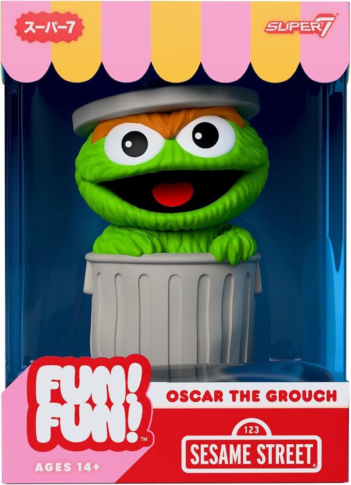 🧪 LAB | SU ORDINAZIONE Sesame Street Fun! Fun! Soft Vinyl Figur Wave 01 - Oscar the Grouch 18 cm