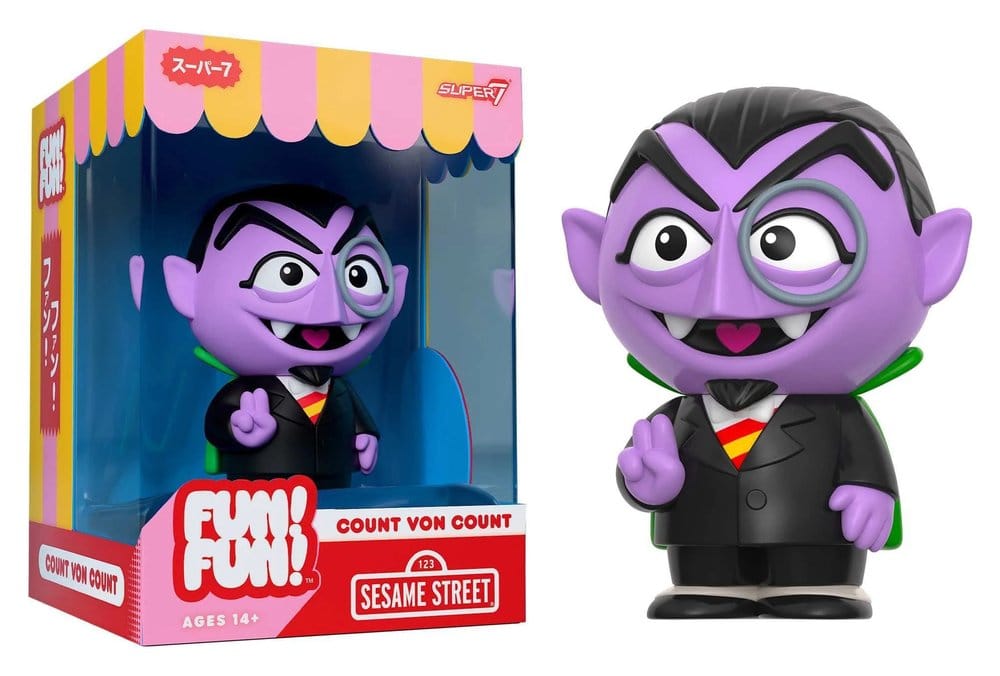 🧪 LAB | SU ORDINAZIONE Sesame Street Fun! Fun! Vinyl Figure Wave 01 - Count von Count 18 cm