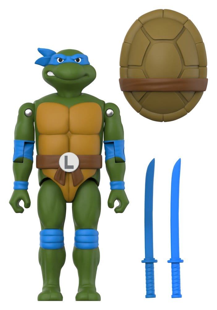 🧪 LAB | PREORDINE+ 11/2026 Teenage Mutant Ninja Turtles ReAction+ Action Figure Wave 02 Leonardo