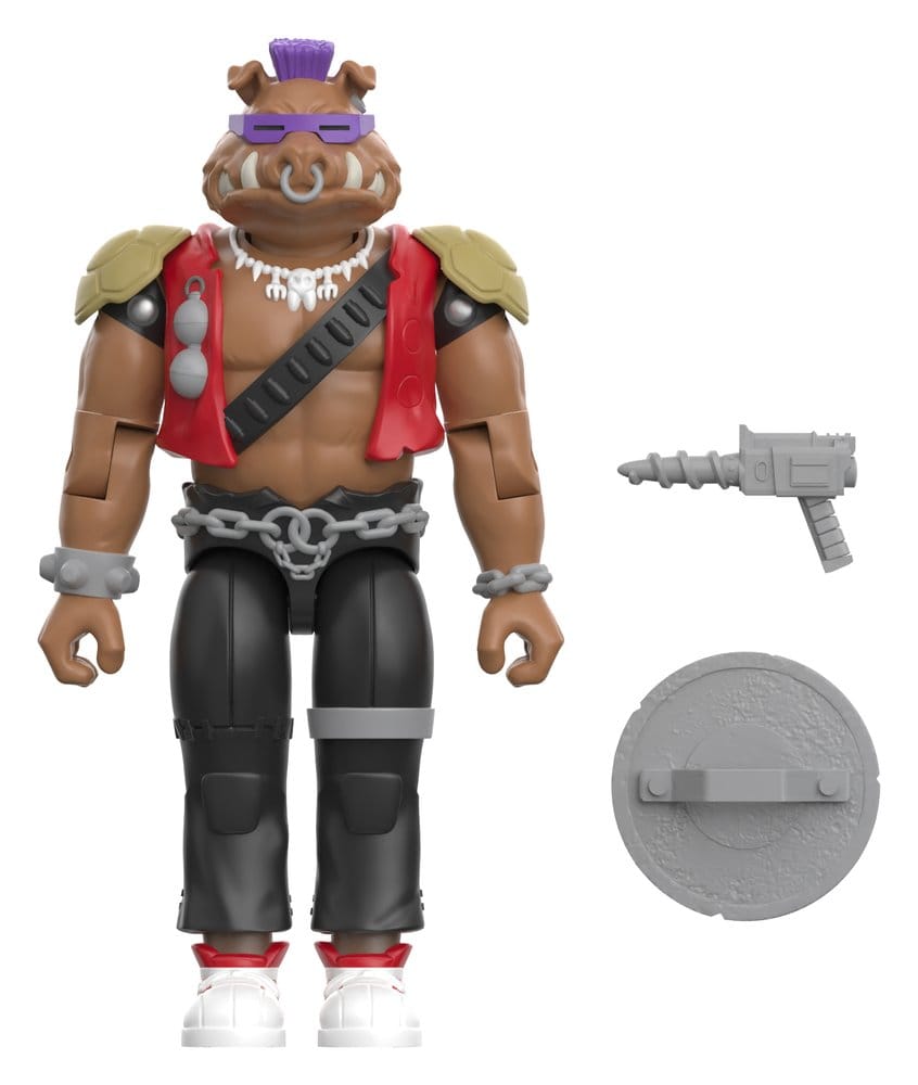 🧪 LAB | PREORDINE+ 11/2026 Teenage Mutant Ninja Turtles ReAction+ Action Figure Wave 02 Bebop