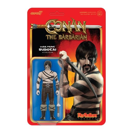 AUF BESTELLUNG Conan der Barbar ReAction Actionfigur Wave 02 Subotai (Kriegsbemalung) 10 cm