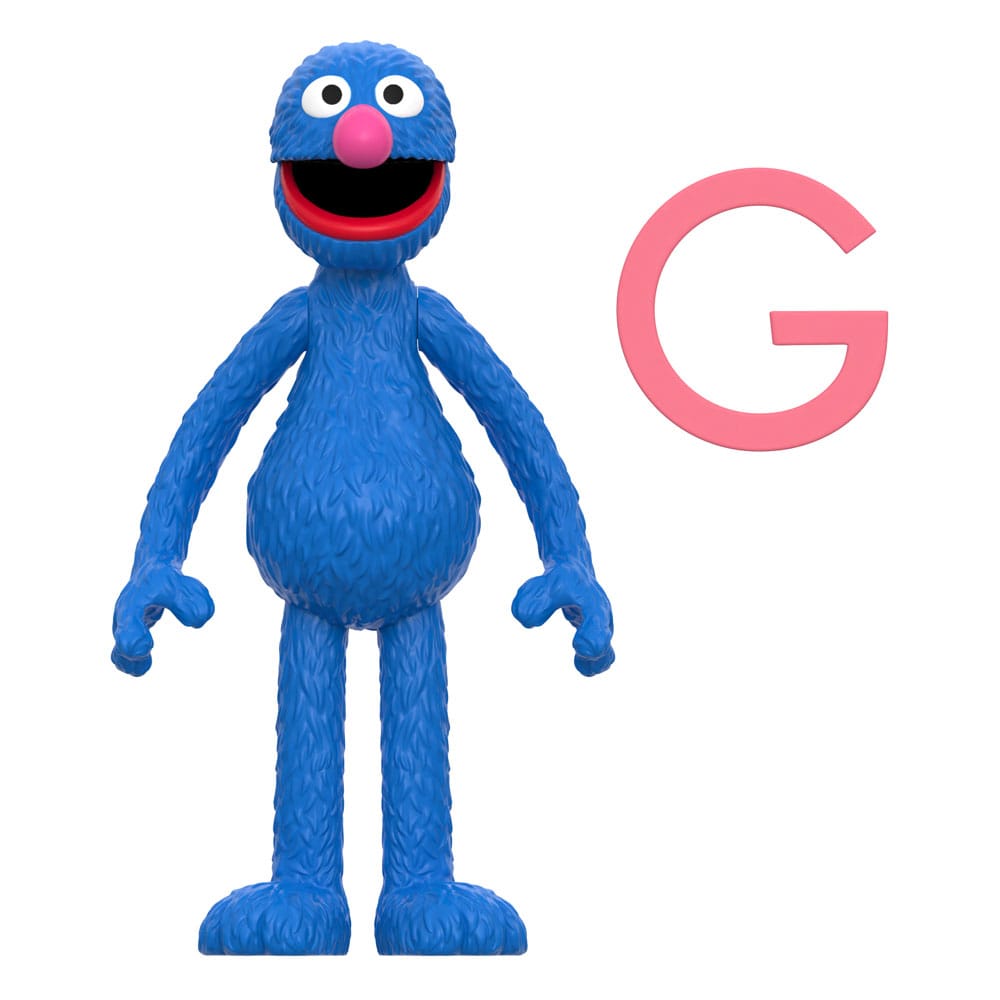 🧪 LAB | SU ORDINAZIONE Sesame Street ReAction Action Figure Wave 05 Grover 10 cm     