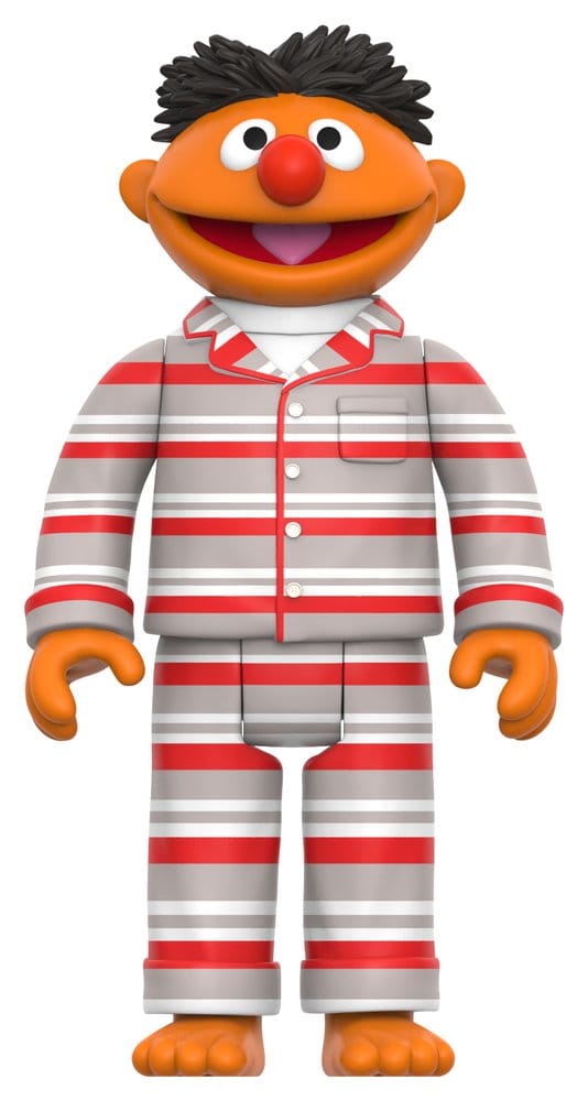 🧪 LAB | SU ORDINAZIONE Sesame Street ReAction Action Figure Wave 06 Ernie (PJs) 10 cm      