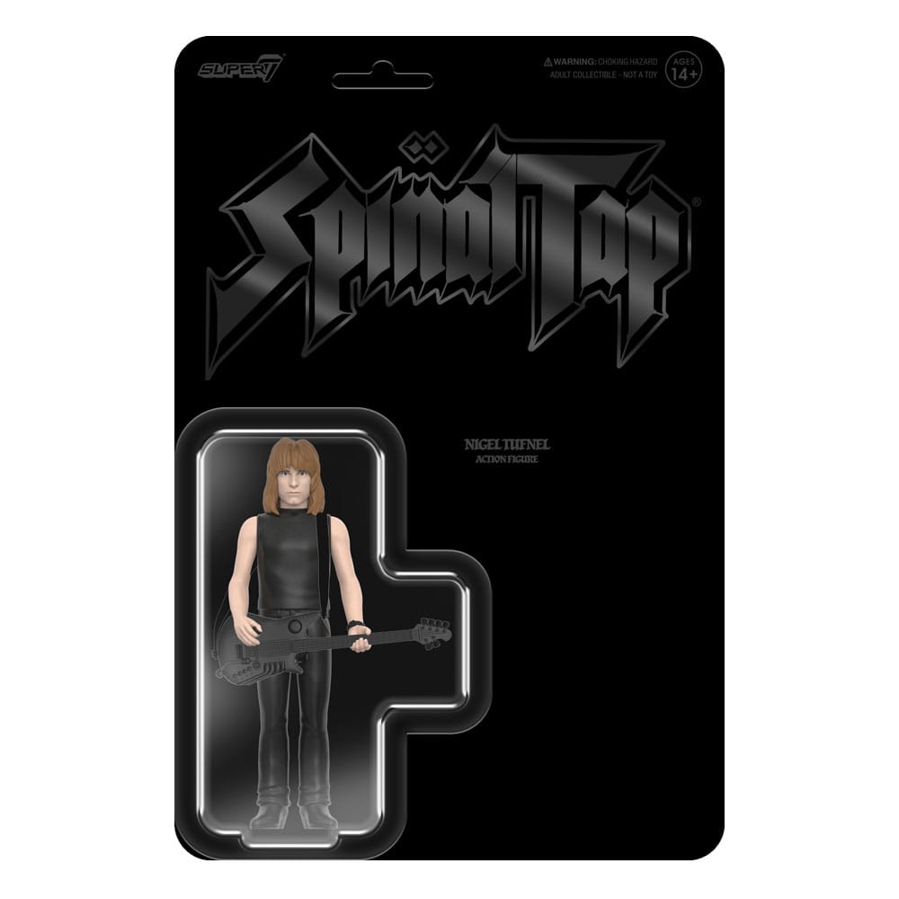 🧪 LAB | SU ORDINAZIONE Spinal Tap ReAction Action Figure Wave 02 Nigel Tufnel (None More Black) 10 cm              