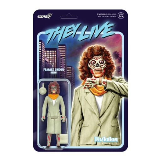 AUF BESTELLUNG gefertigt They Live ReAction Actionfigur Wave 02 Weiblicher Ghul (Glow) 10 cm