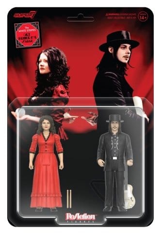 🧪 LAB | SU ORDINAZIONE White Stripes ReAction Action Figures 2-Pack Wave 01 The White Stripes (Get Behind Me Satan) 10 cm