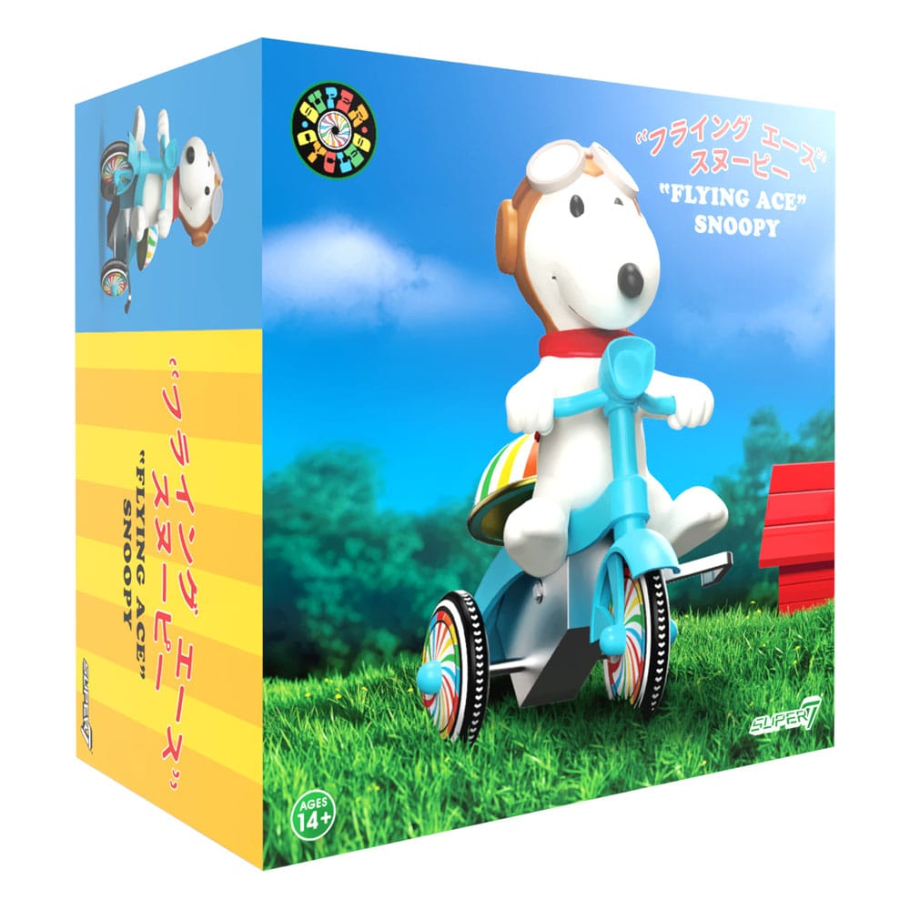 🧪 LAB | SU ORDINAZIONE Peanuts Super Cycles Action Figure Snoopy Flying Ace 13 cm   