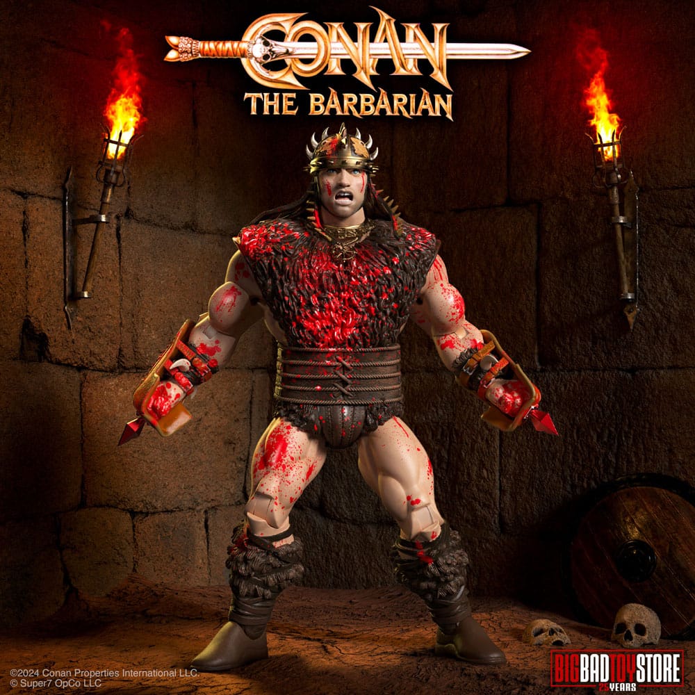 MADE TO ORDER Conan the Barbarian Ultimates Action Figure Conan Blood Soaked Pit Fighter 18 cm