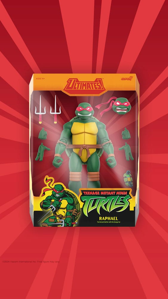 🧪 LAB | SU ORDINAZIONE Teenage Mutant Ninja Turtles Ultimates Action Figure Wave 12 Raphael 18 cm