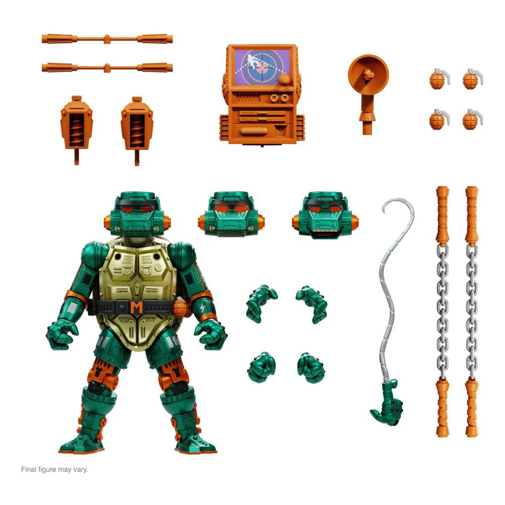 SU ORDINAZIONE Teenage Mutant Ninja Turtles Ultimates Action Figure Warrior Metalhead Michelangelo 18 cm *PREZZO SPECIALE* ESAURITO
